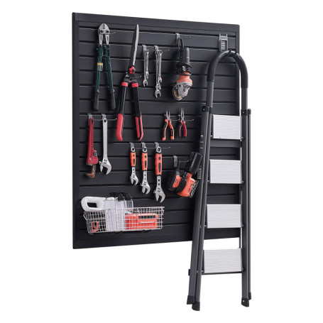 Panneau Mural à Lattes VEVOR pour Garage - Rangement Outils Modulaire Noir 123x123 cm 164,07 €