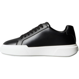 Baskets Calvin Klein Cupsole Femme en Cuir Noir