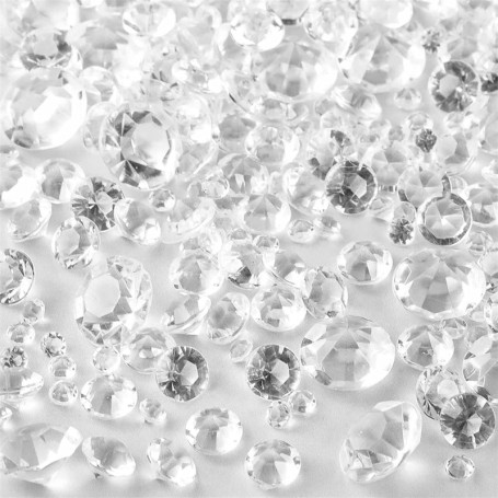 Zerodis 1000 Perles Acryliques Transparentes pour Décoration DIY