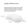 TEMPUR Sonata Oreiller viscoelastique en matériau TEMPUR, oreiller ergonomique cervical pour dormir sur le dos ou sur le côté, o