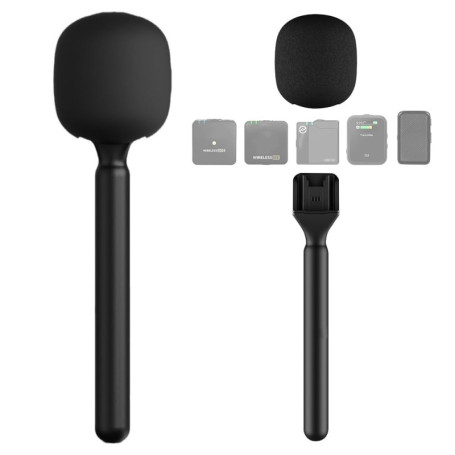 NAVESO Poignée Microphone pour Interviews et Vlogs