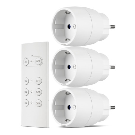 Bloc Multiprises Télécommandé REV 3+1 - Blanc