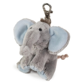 Porte-clés peluche éléphant Babysugar bleu - Schaffer Knuddel mich!