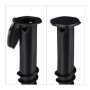Pied de Parasol à Visser Relaxdays - Douille de Sol Noir pour Jardin et Plage