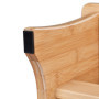 Tabouret en Bambou Relaxdays - Repose-Pieds Pratique et Décoratif