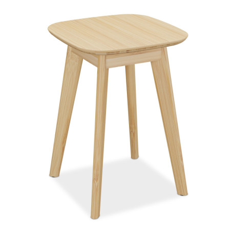 Tabouret en Bambou Naturel Relaxdays pour Salle de Bain et Cuisine