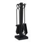 Set de Couverts de Cheminée Relaxdays - 5 Pièces en Fer Noir