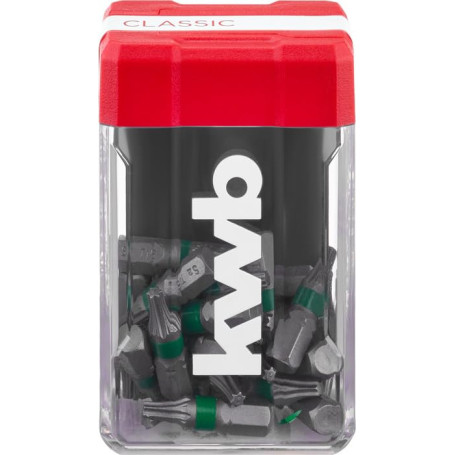Kwb Mini-Case Set de 25 Embouts T15 avec Boîte de Rangement Pratique