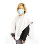Poncho Chaud Anti-Toronavirus en Cuir pour Adulte - Gris
