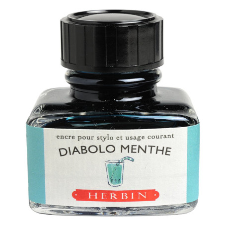Flacon d'encre Diabolo Menthe 30 ml pour stylo-plume - Jacques Herbin