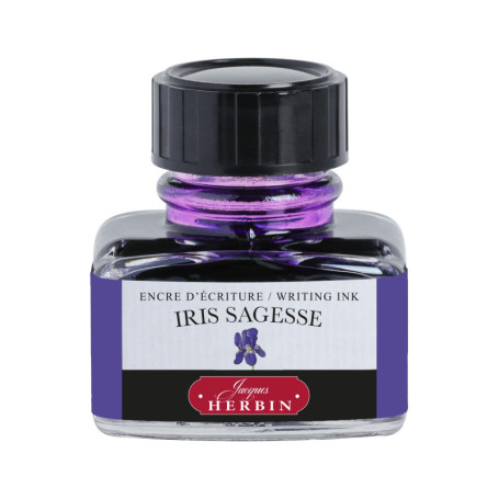 Flacon d'encre Iris Sagesse 30 ml - Jacques Herbin pour stylo-plume et roller