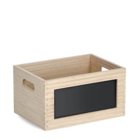 Boîte en Bois Multi-Usages avec Tableau Noir - Zeller