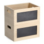 Boîte en Bois Multi-Usages avec Tableau Noir - Zeller