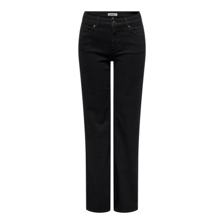 Jean Droit ONLY ONLBLUSH en Denim Noir pour Femme - Taille Moyenne