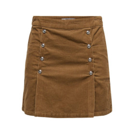 Jupe Plissée en Velours Côtelé ONLY ONLNESSA - Toasted Coconut