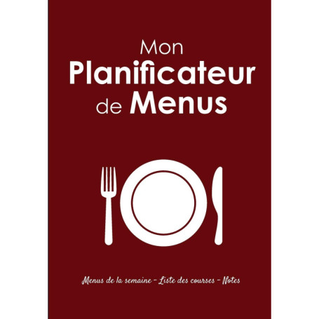 Planificateur de Menus Familial avec Liste de Courses - 111 Pages