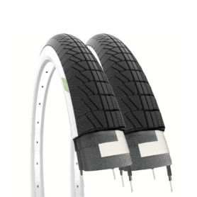 Pneus Routiers Blancs 16 x 1,75 pour Vélo de Bébé ECOVELO