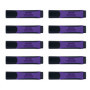 Lot de 10 Surligneurs Violet avec Poignée Caoutchouc - Précision et Confort