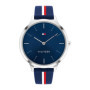 Montre Analogique Femme Tommy Hilfiger avec Bracelet en Silicone Bleu