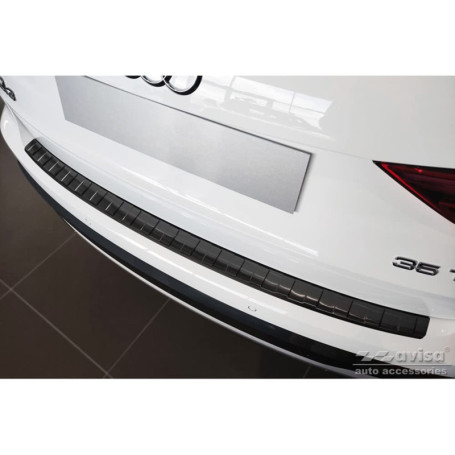 Avisa Protection de Seuil Arrière Inox Noir pour Audi Q3 II 2019+