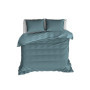 Parure de Lit XL Olivia en Satin Uni - Housse de Couette 260x240cm + 2 Taies Arctic