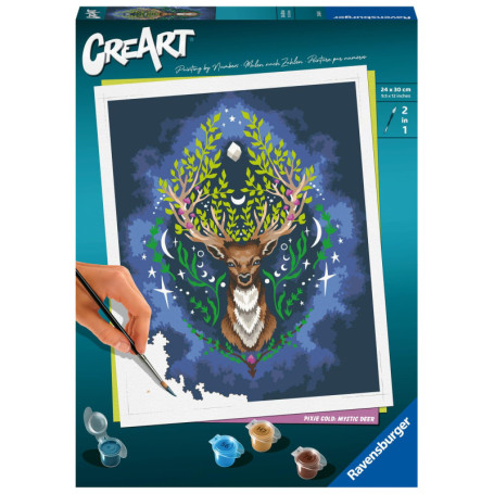 Ravensburger CreArt Peinture par Numéros - Cerf Mystique 24x30 cm