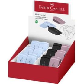 Faber-Castell Mini Gommes Assorties avec Étuis - Lot de 1