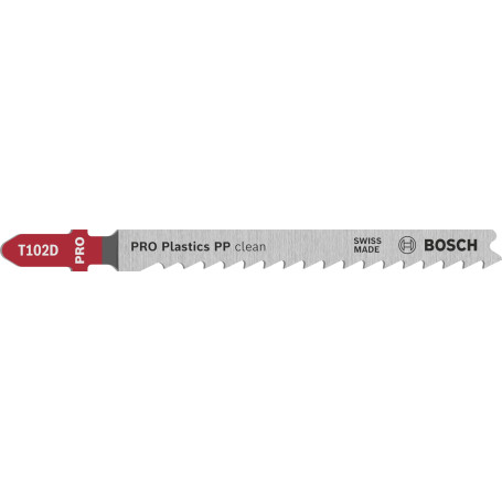 Lame de Scie Sauteuse Bosch T 102 D Clean pour Plastique