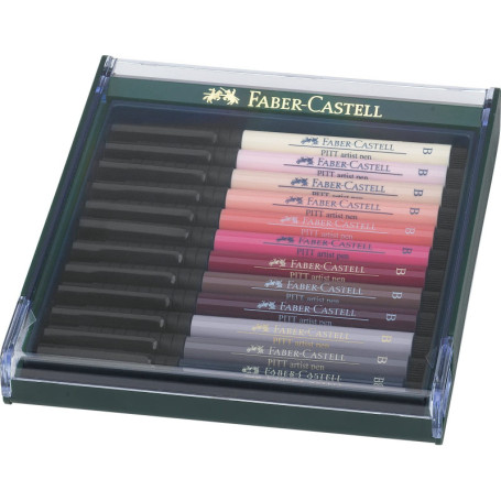 Faber-Castell PITT Artist Pen Brush - Set de 12 Couleurs Chair