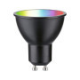 Ampoule LED GU10 RGBW+ Paulmann 4,8W Noir Mat - Compatible Zigbee