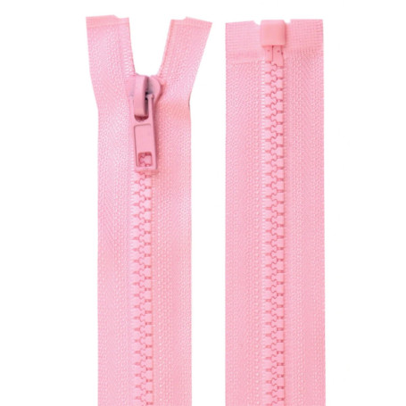 Fermeture Éclair Polyester 70 cm - Rose Bébé pour Couture