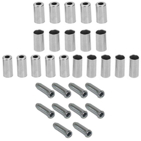 Kit Complet d'Embouts et Gaines pour Câbles de Vélo