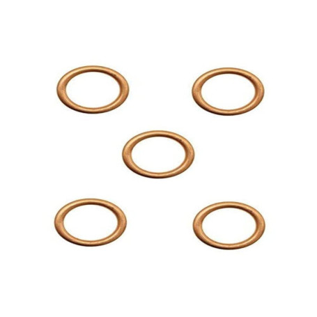 Lot de 5 Joints Cuivre Universels pour Échappement 30mm - Cyclomoteur et Mobylette