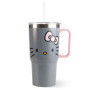 Gobelet Hello Kitty avec Couvercle et Paille - 540 ml, Idéal pour Enfants