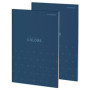 Bloc-notes A6 TOP-2000 à Carreaux - 100 Feuilles Couverture Bleue