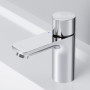 Mitigeur de lavabo AM.PM X-Joy en chrome avec interrupteur poussoir