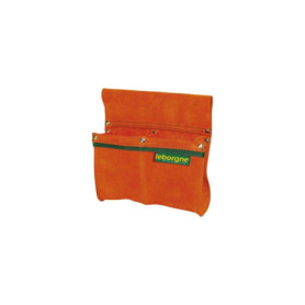 Pochette Double Poche en Cuir Leborgne pour Outils - Ergonomique et Robuste