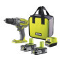 Perceuse-visseuse à percussion RYOBI 18V ONE+ avec 2 batteries lithium 1,5 Ah