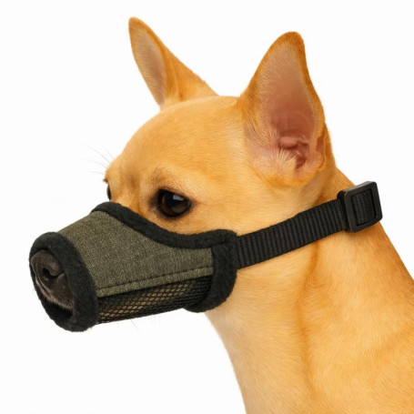 Muselière Kaki Nobit XXS pour Chiens - Confort et Sécurité