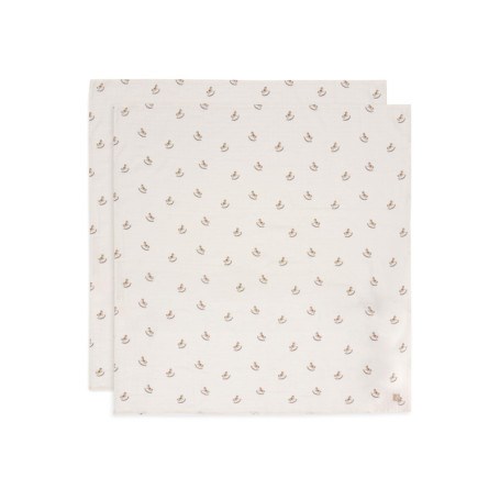 Lot de 2 Langes en Mousseline Nostalgic Ride - 100% Coton pour Bébé