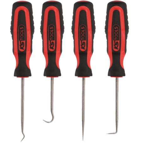 Jeu de 4 Crochets Bi-Composants KS TOOLS - Outils Pratiques et Durables