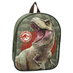 Sac à dos Jurassic Wild Dinosaure T-REX 3D pour enfants - Vert