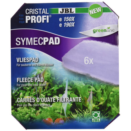 Carrés d'Ouate Filtrante JBL pour Filtres Externes - 6 Pièces