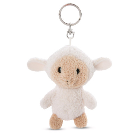 Porte-clés Mouton Sheepmila en Peluche Écologique - 10 cm Blanc