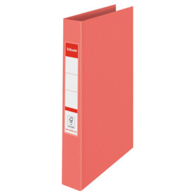 Lot de 10 classeurs à anneaux Esselte Colour'Breeze - Couverture rigide corail