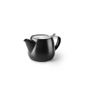 Théière en Porcelaine Luxor Black - 540 ml avec Couvercle