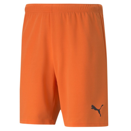 Short de Football PUMA Team Rise pour Homme - Orange et Noir, Taille XXL