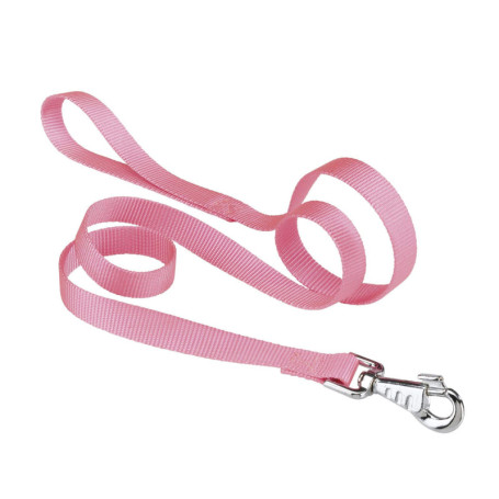 Laisse en Nylon Rose Ferplast Club G10 pour Chiens - 120 cm