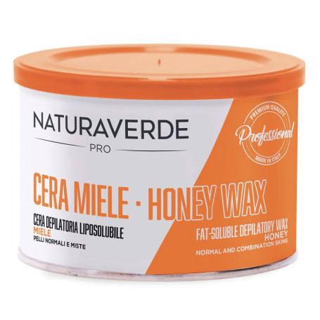 Cire dépilatoire au miel Naturaverde - 400 g pour peaux normales