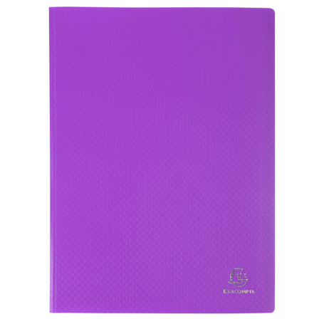 Exacompta Protège-documents OPAK Violet - Carton de 10 Pochettes A4